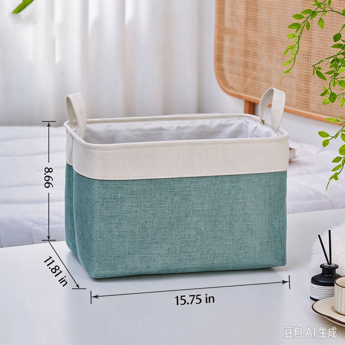 3-Layer Fabric Storage Box, Thickened Storage Bin, Desktop Organizer for Underwear & Socks