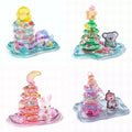 4pcs 3D Cute Stackable Stickers, Transparent Jelly Layered Stacking Decals for DIY Scrapbooking, Journal