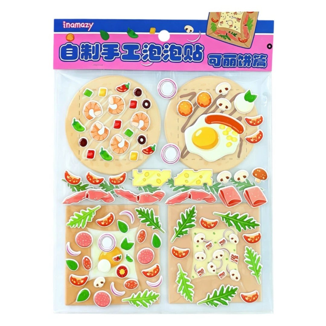 4pcs 3D Embossed Miniature Food Play Cute Bean Stickers, Clear Decorative Stickers, Kids Cartoon Journaling DIY Craft Decals