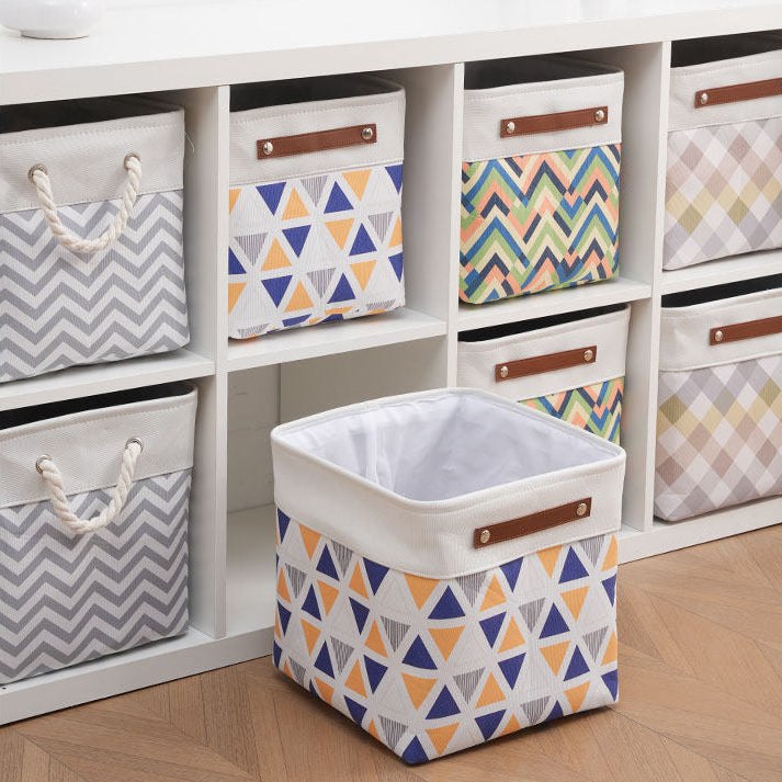 12in Collapsible Fabric Storage Box, Foldable Organizer Bin for Clothes, Toys & Sundries