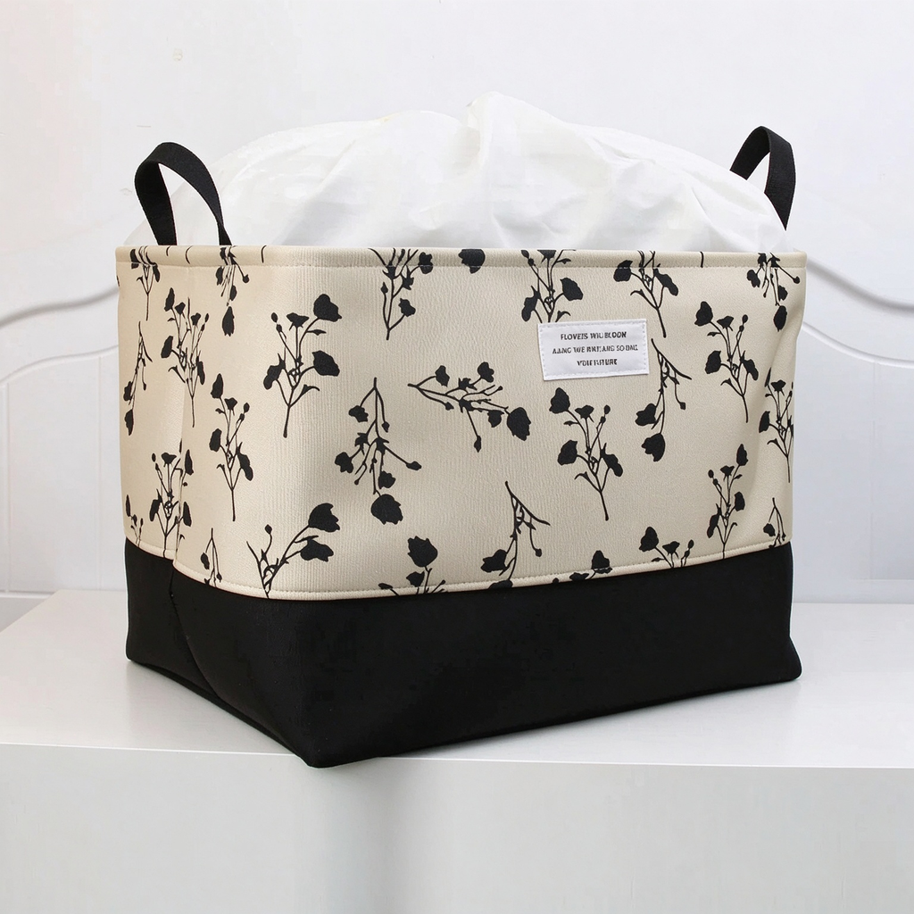 Fabric Drawstring Storage Bin, Dustproof Large Capacity Storage Basket for Cloth 16''x20''x16''