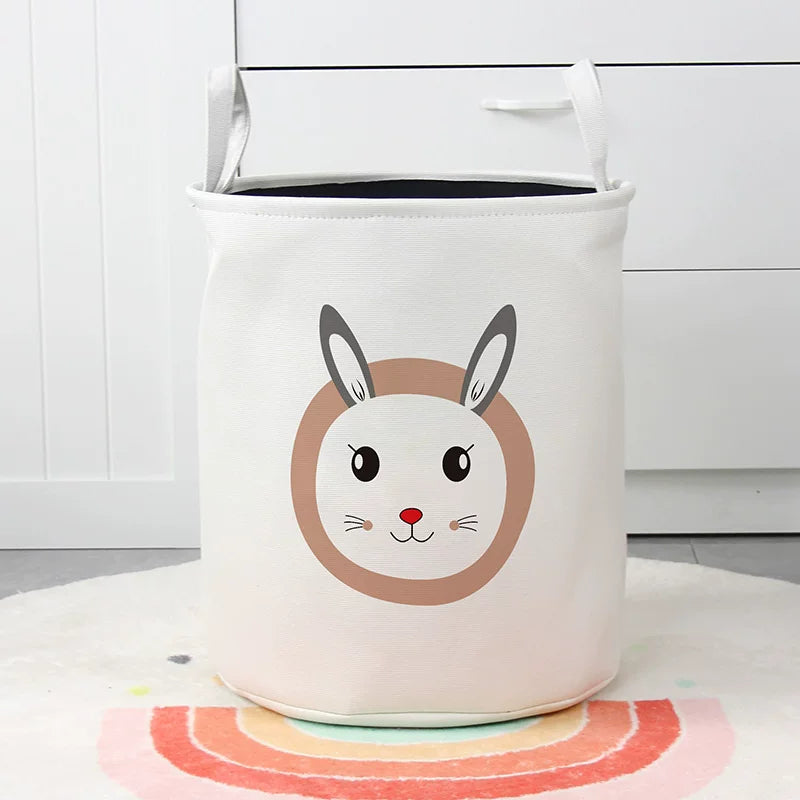 3-Layer Foldable Fabric Storage Basket, Collapsible Toy Storage Bin for Kids Toys