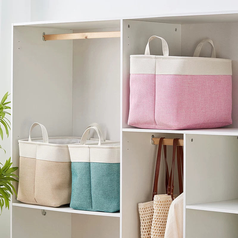 3-Layer Fabric Storage Box, Thickened Storage Bin, Desktop Organizer for Underwear & Socks