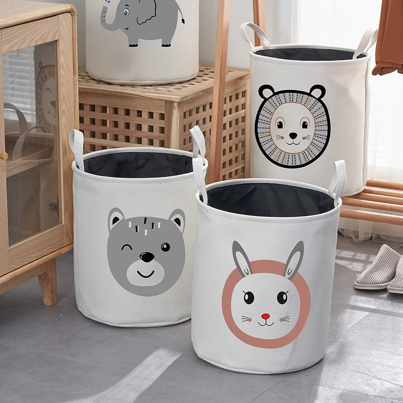 3-Layer Foldable Fabric Storage Basket, Collapsible Toy Storage Bin for Kids Toys