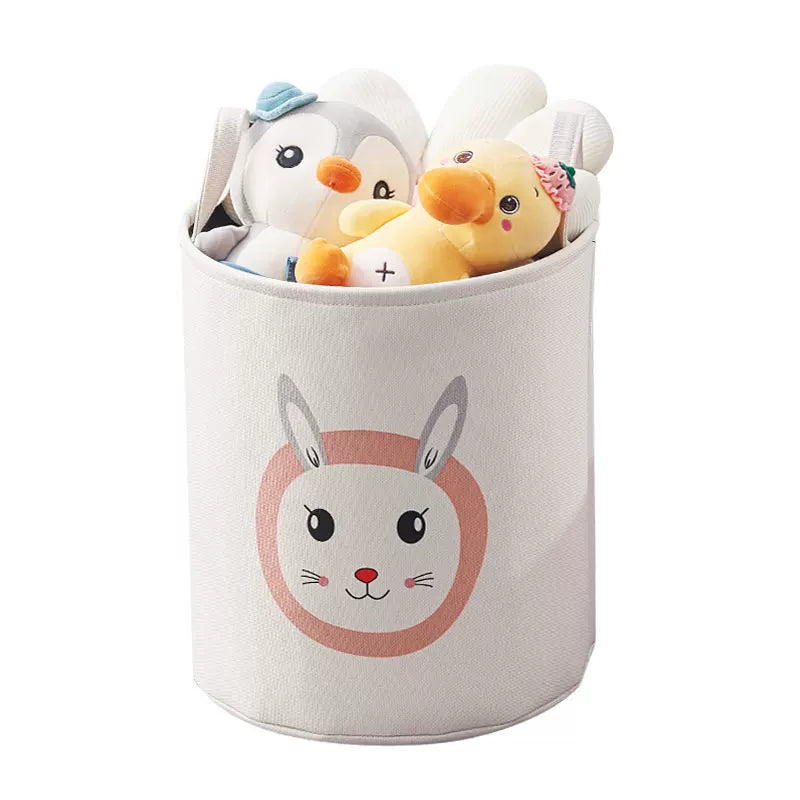3-Layer Foldable Fabric Storage Basket, Collapsible Toy Storage Bin for Kids Toys