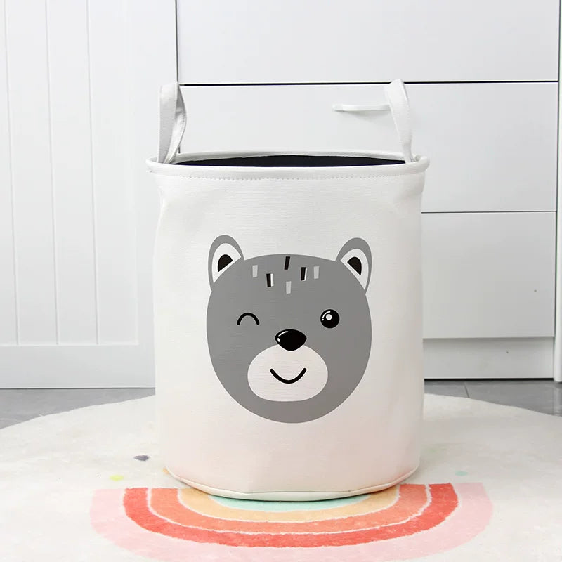 3-Layer Foldable Fabric Storage Basket, Collapsible Toy Storage Bin for Kids Toys