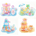 4pcs 3D Stackable Stickers, Transparent Jelly Layered Stacking Decals for DIY Scrapbooking, Journal